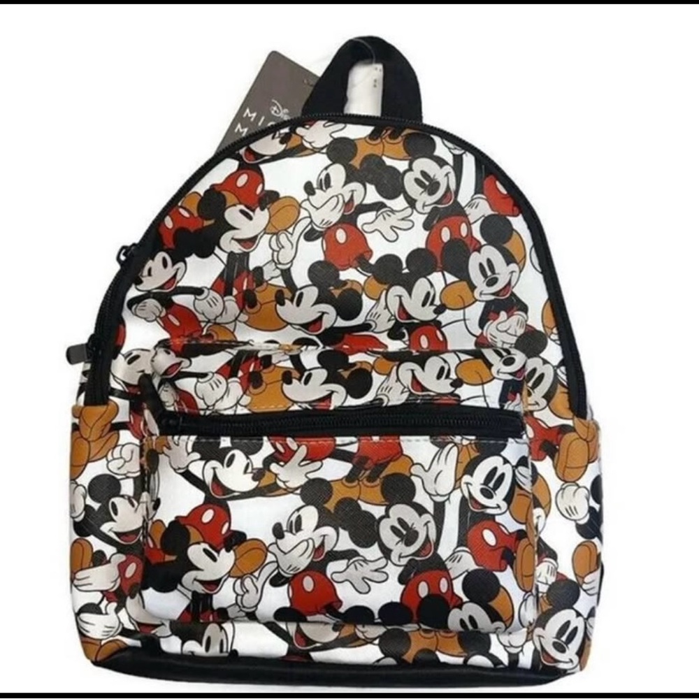 Mickey Mouse Print Backpack